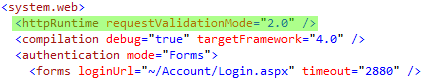 requestValidationMode